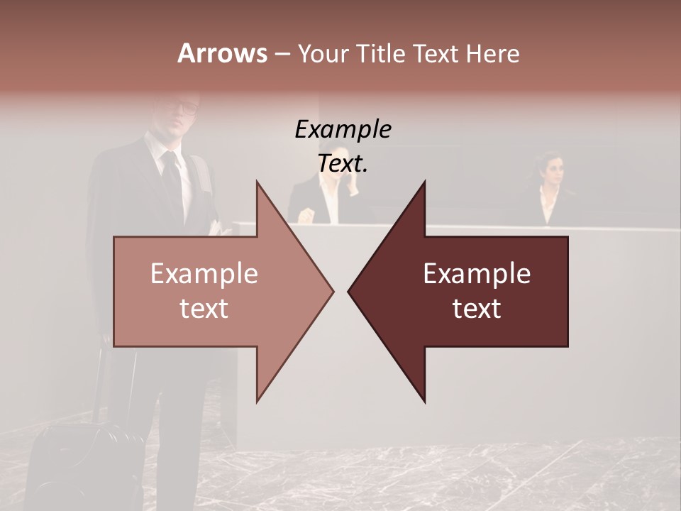 Suitcase Bag Guy PowerPoint Template