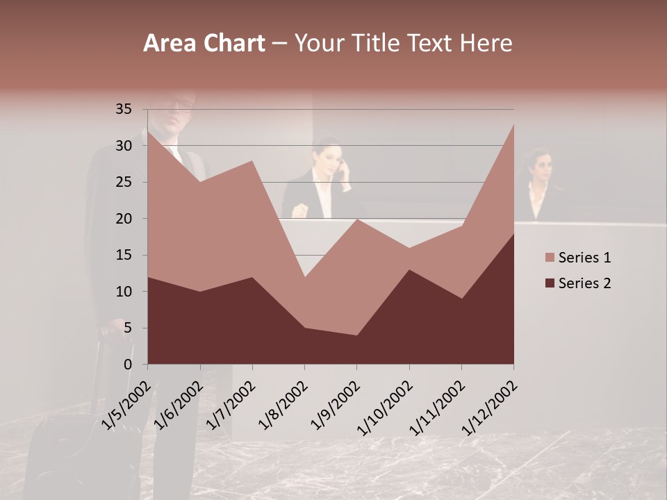 Suitcase Bag Guy PowerPoint Template