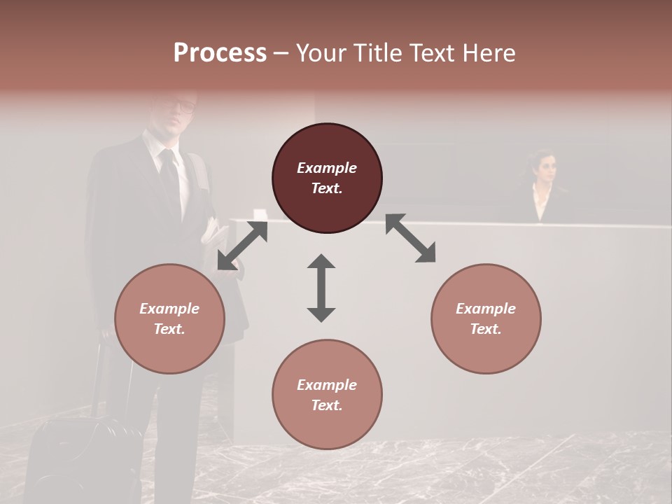 Suitcase Bag Guy PowerPoint Template