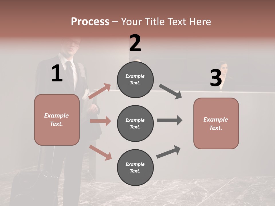 Suitcase Bag Guy PowerPoint Template