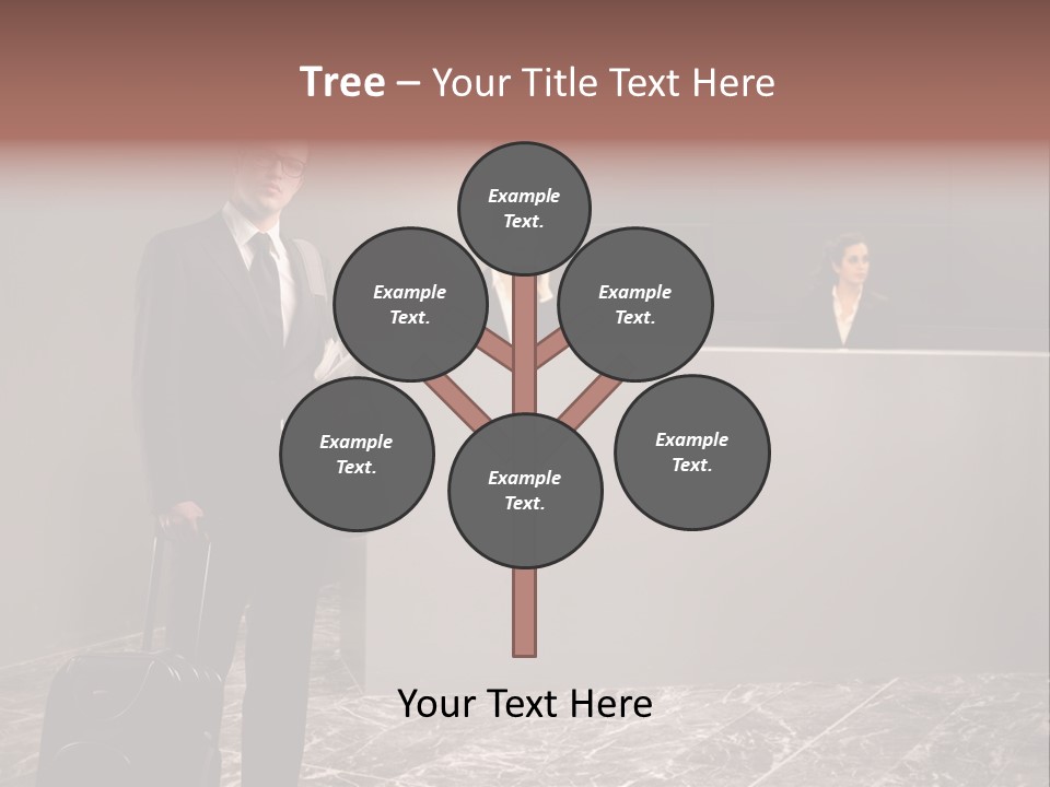 Suitcase Bag Guy PowerPoint Template