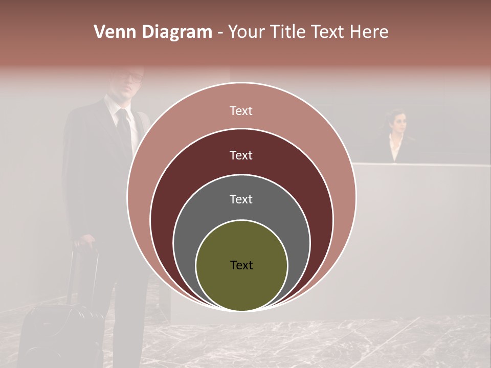 Suitcase Bag Guy PowerPoint Template