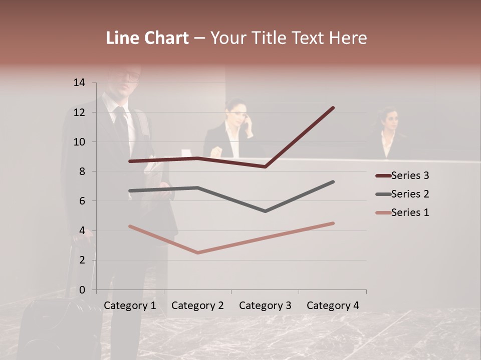 Suitcase Bag Guy PowerPoint Template