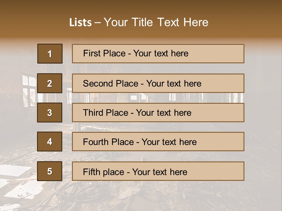 Industrial Interior PowerPoint Template