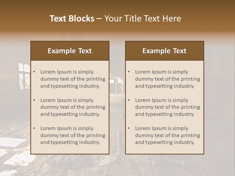 Industrial Interior PowerPoint Template