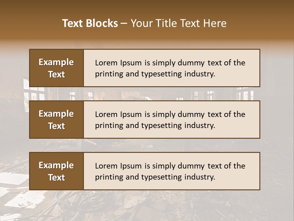 Industrial Interior PowerPoint Template