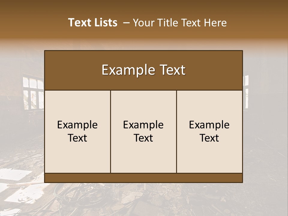 Industrial Interior PowerPoint Template