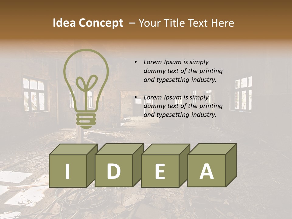 Industrial Interior PowerPoint Template