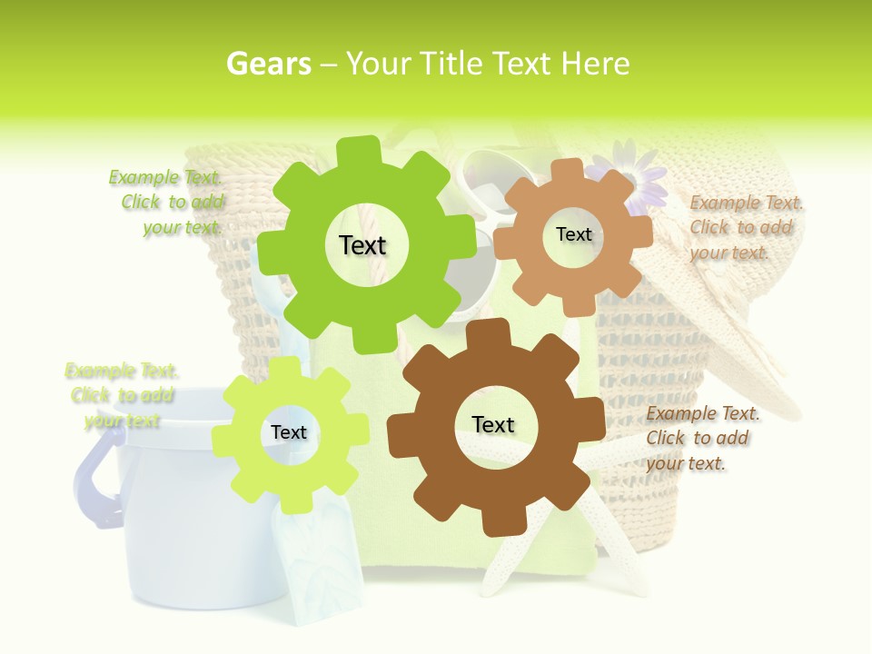 Beach Items PowerPoint Template