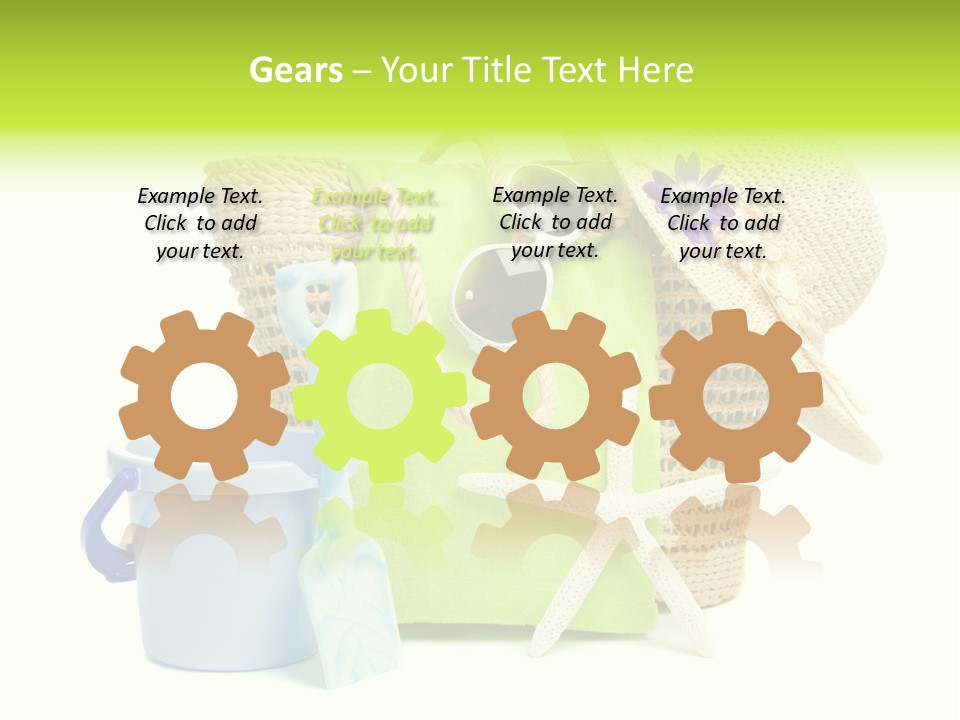 Beach Items PowerPoint Template