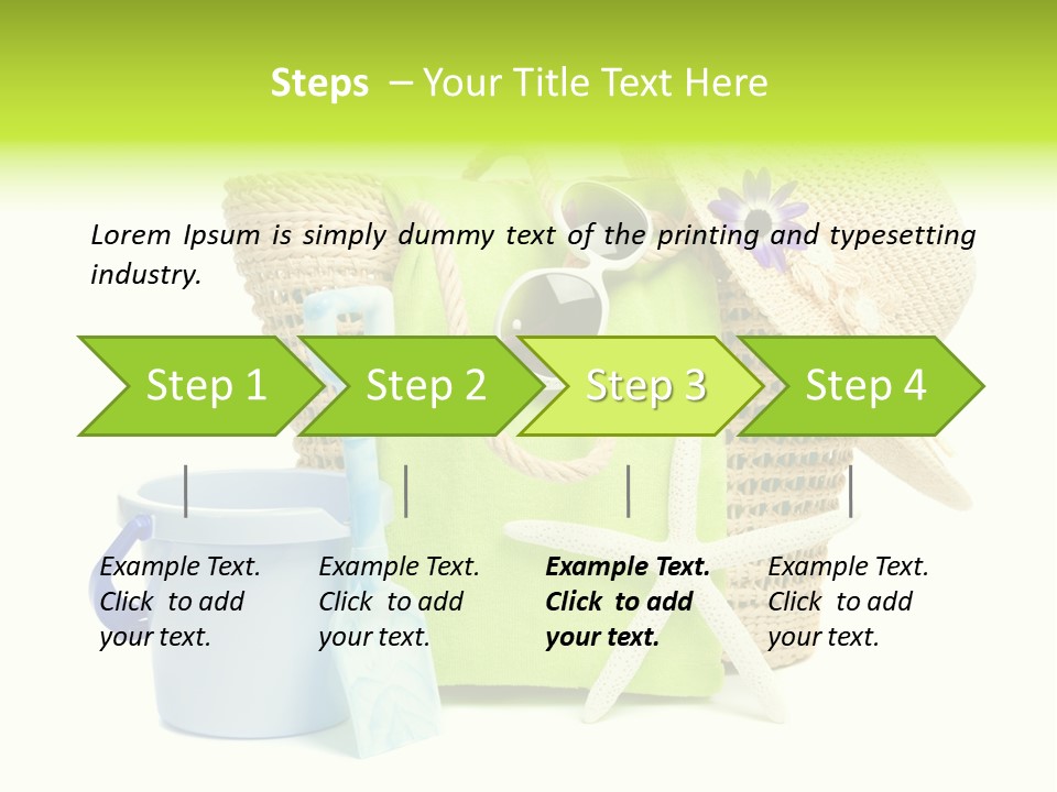 Beach Items PowerPoint Template