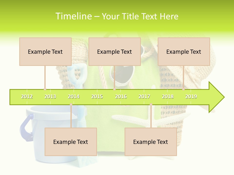Beach Items PowerPoint Template