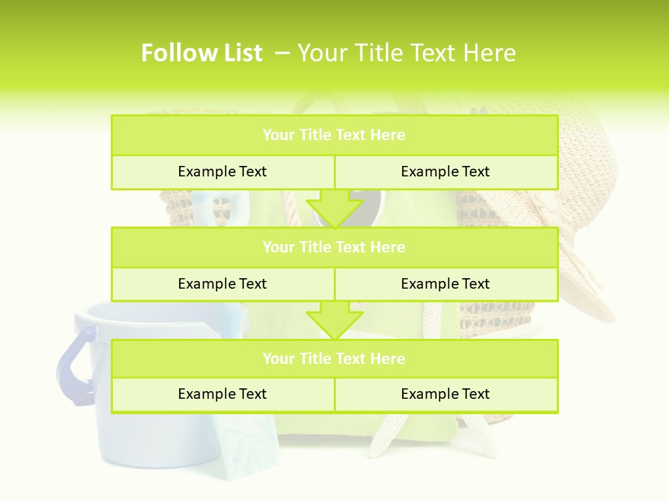Beach Items PowerPoint Template
