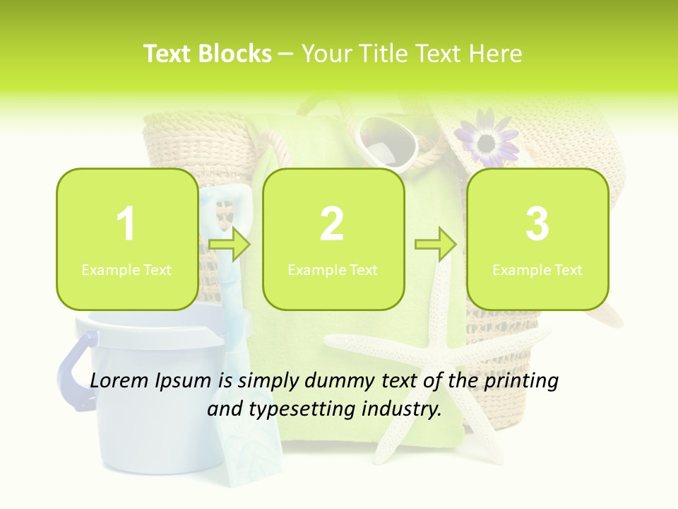 Beach Items PowerPoint Template