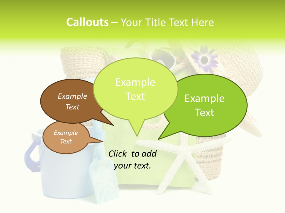 Beach Items PowerPoint Template