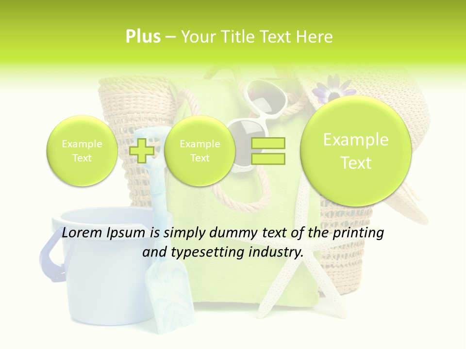 Beach Items PowerPoint Template