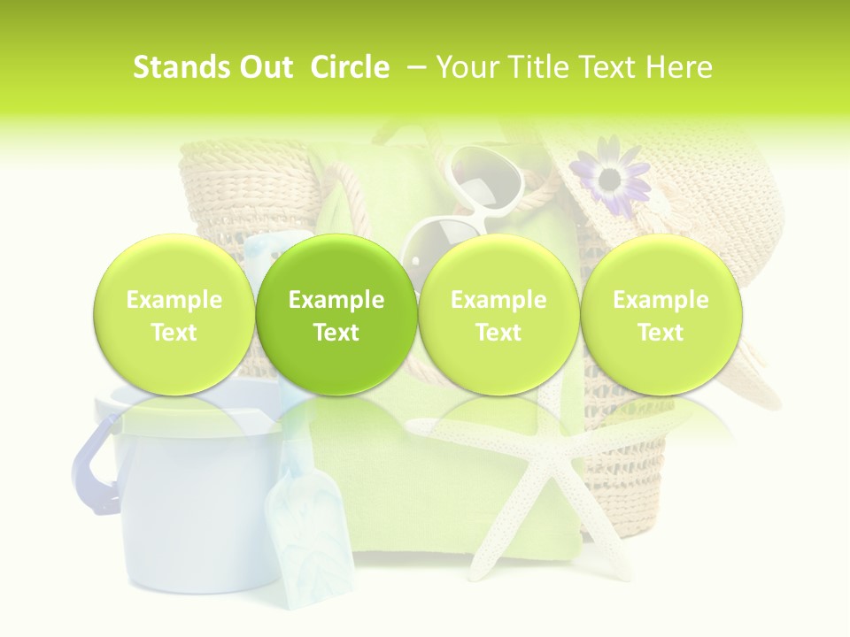 Beach Items PowerPoint Template