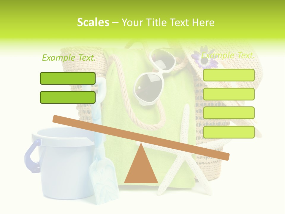 Beach Items PowerPoint Template