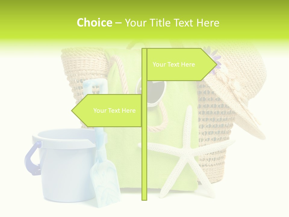 Beach Items PowerPoint Template