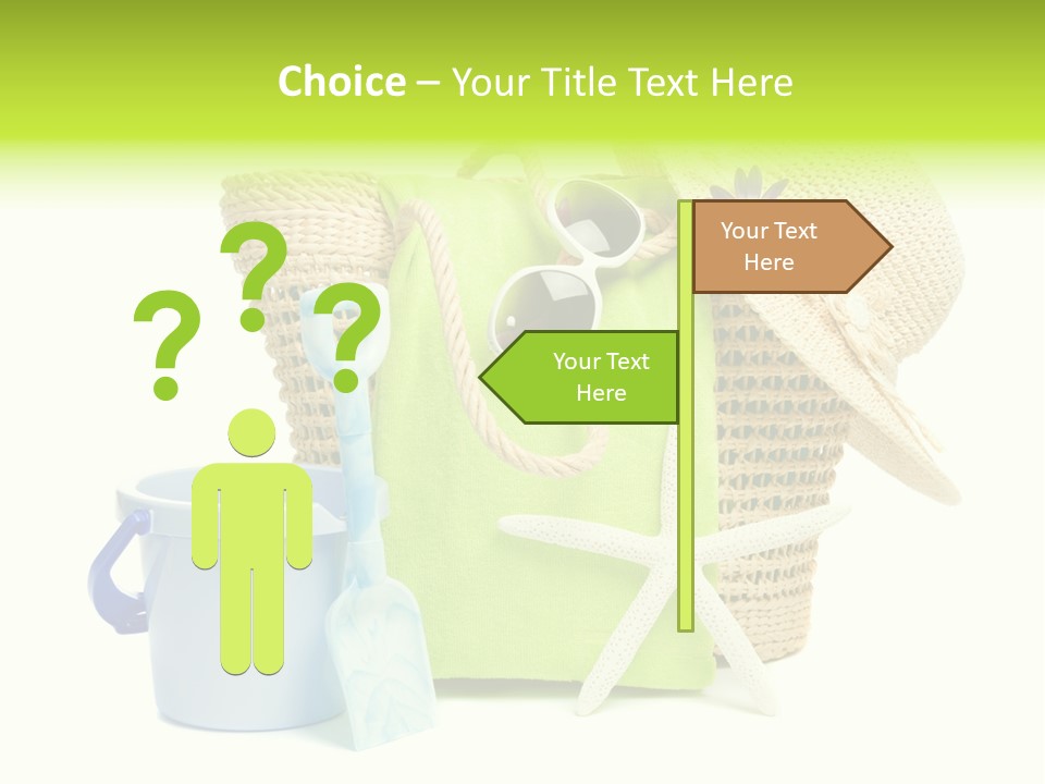 Beach Items PowerPoint Template