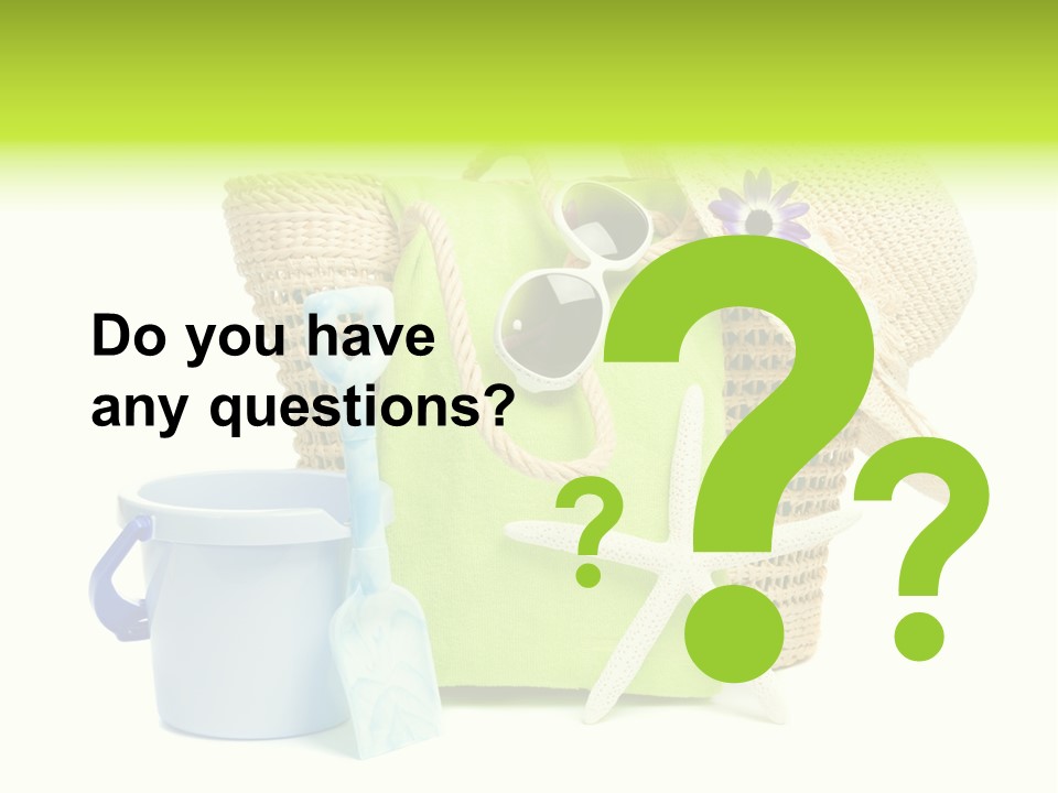 Beach Items PowerPoint Template