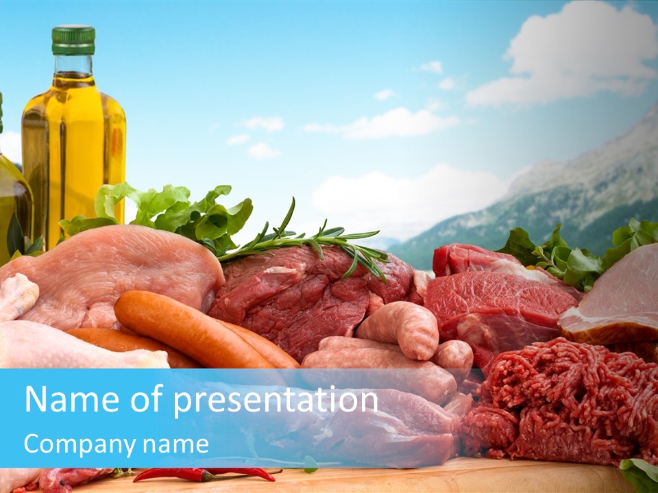 Butchers Meats PowerPoint Template