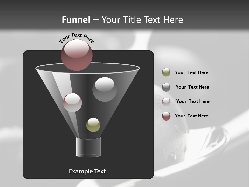 Snack Diet Black PowerPoint Template