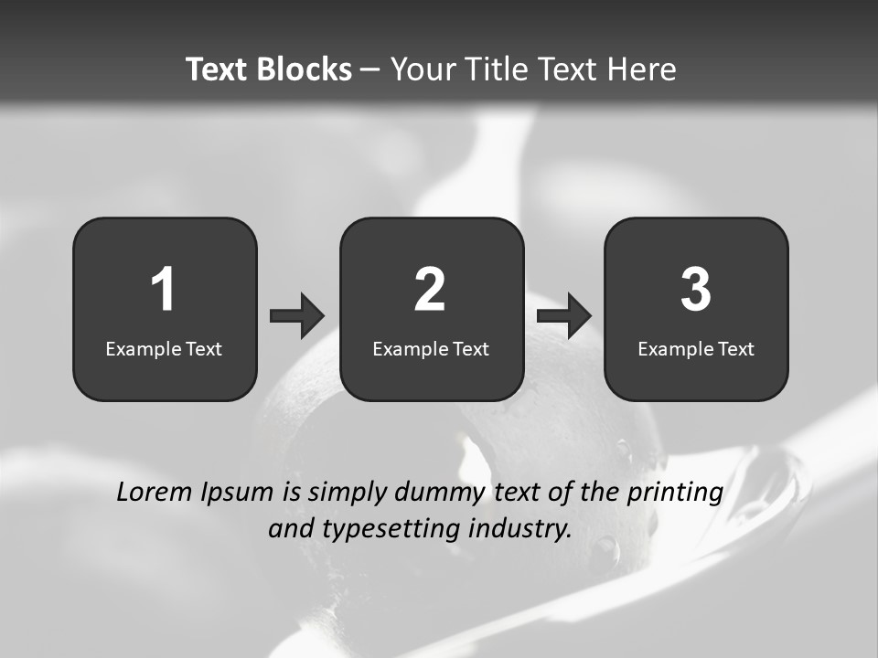 Snack Diet Black PowerPoint Template