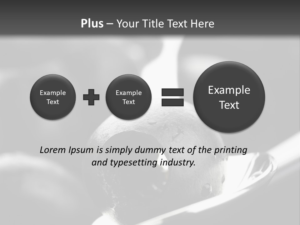 Snack Diet Black PowerPoint Template
