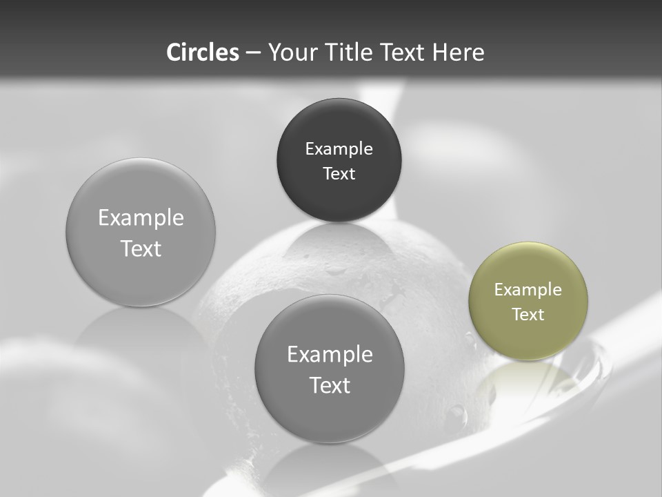 Snack Diet Black PowerPoint Template