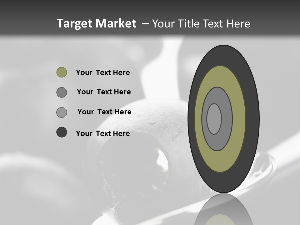 Snack Diet Black PowerPoint Template