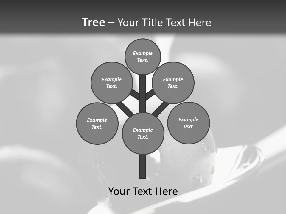 Snack Diet Black PowerPoint Template