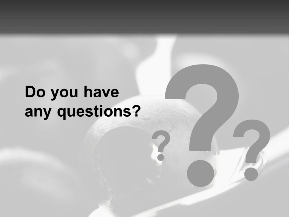 Snack Diet Black PowerPoint Template