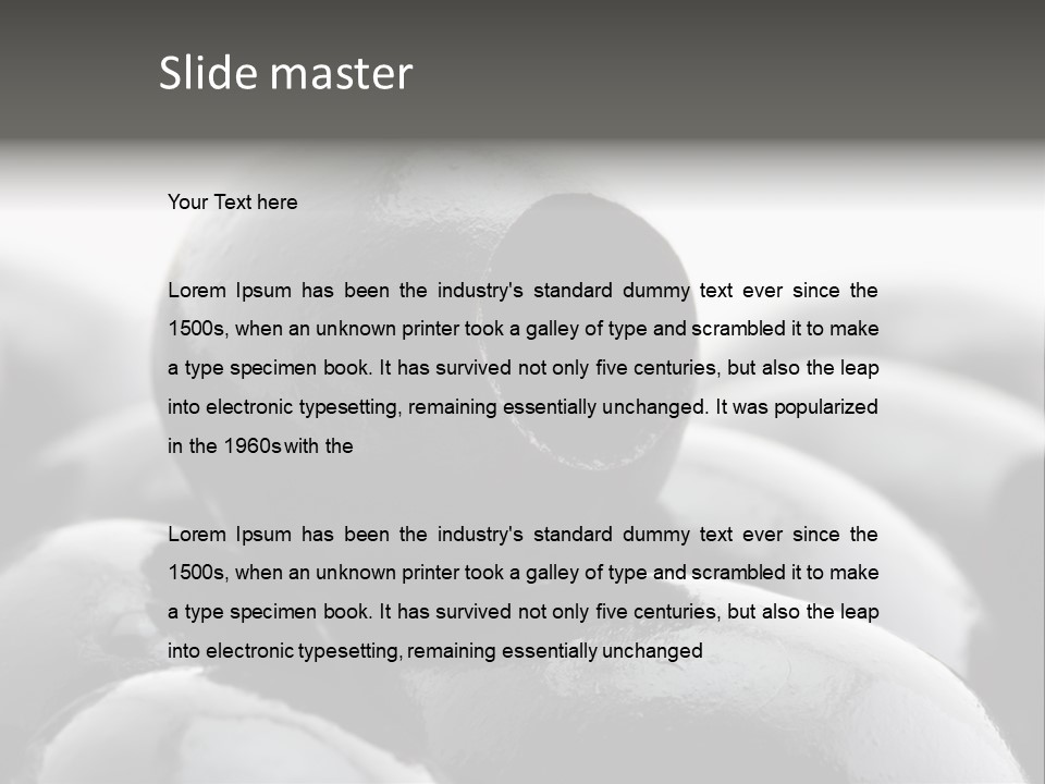 Vegetable Wet Ingredient PowerPoint Template