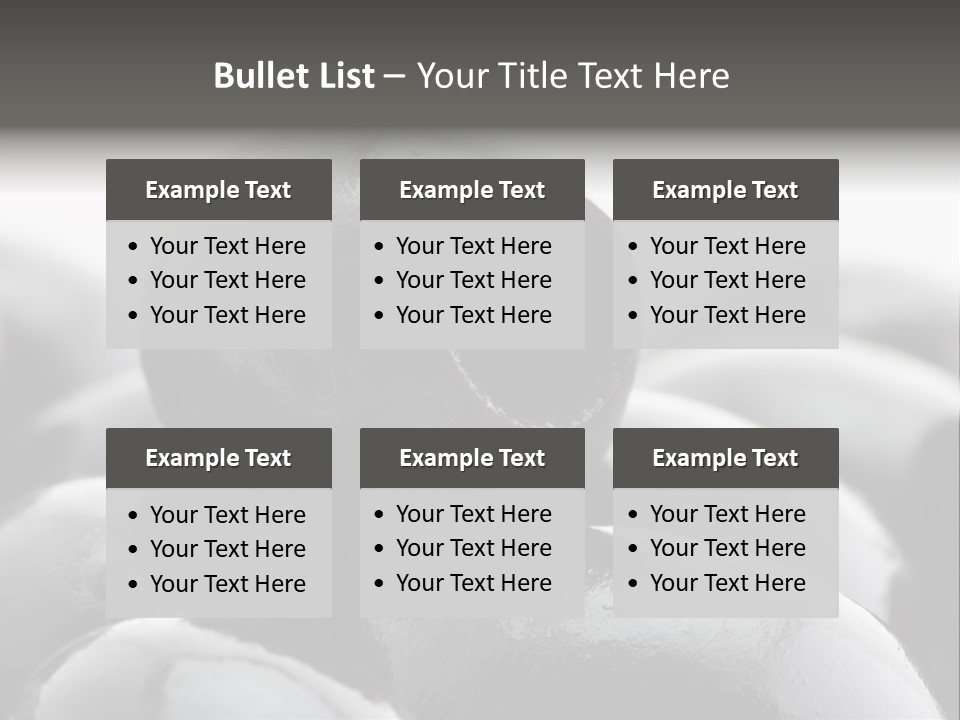 Vegetable Wet Ingredient PowerPoint Template