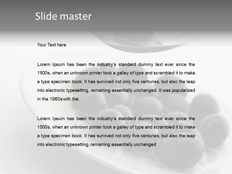 Black Olive PowerPoint Template