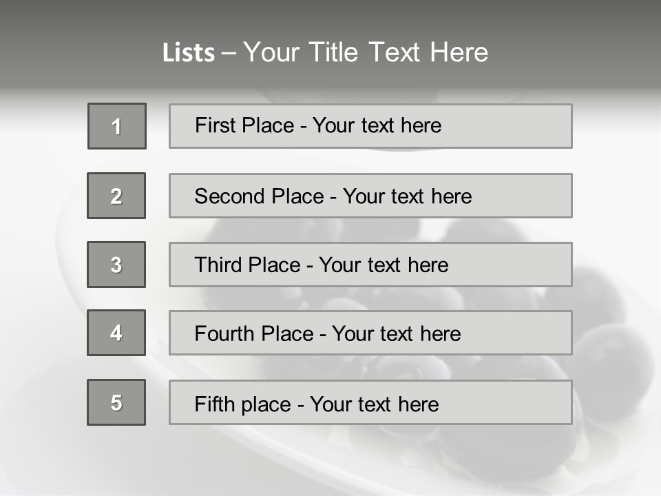 Black Olive PowerPoint Template