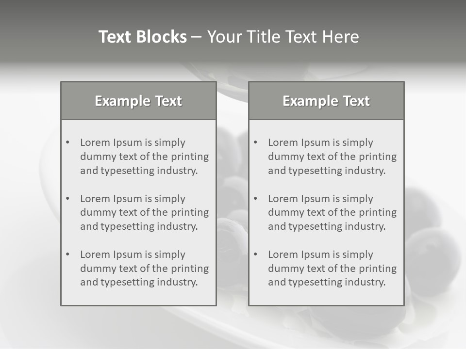 Black Olive PowerPoint Template