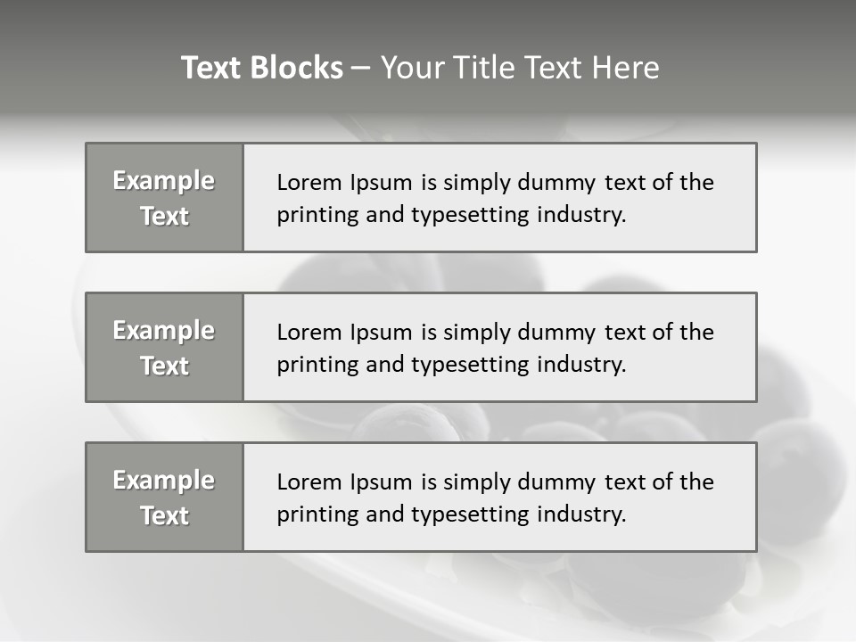 Black Olive PowerPoint Template