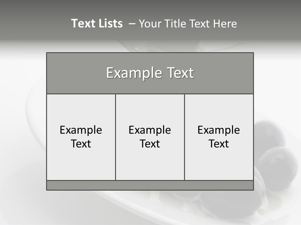 Black Olive PowerPoint Template