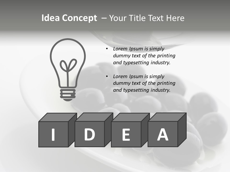 Black Olive PowerPoint Template