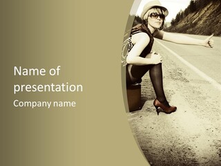 Tourism Outdoor Person PowerPoint Template
