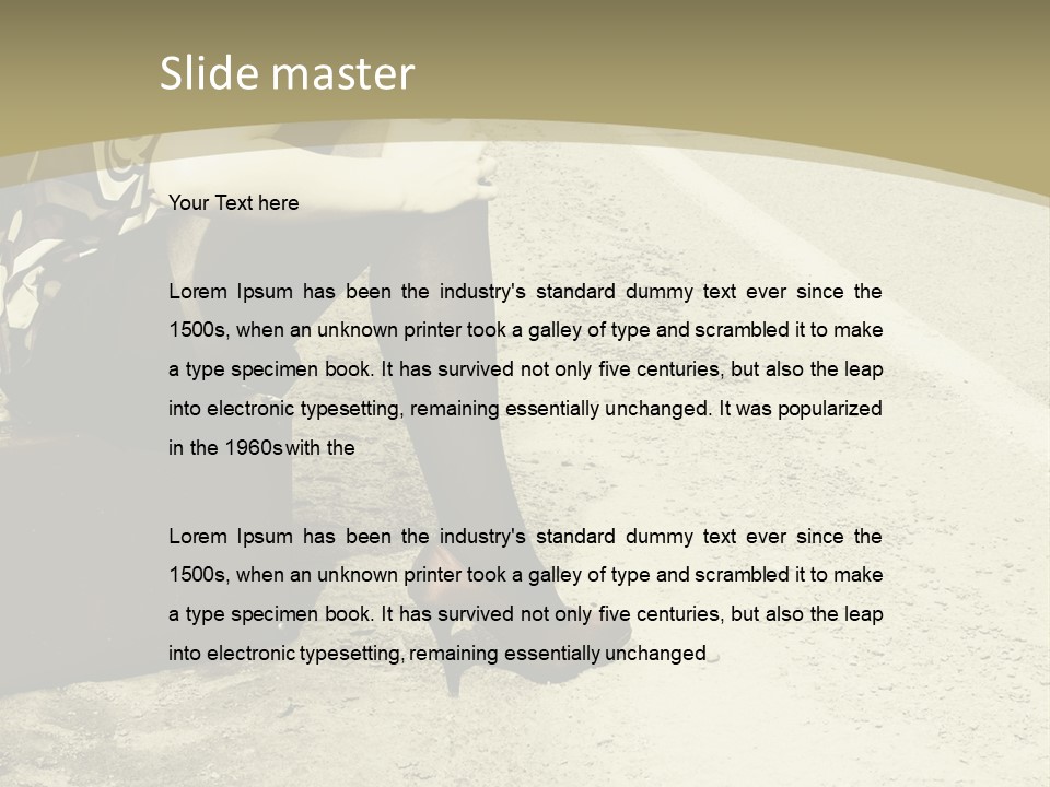 Tourism Outdoor Person PowerPoint Template