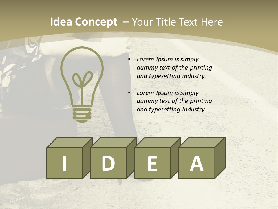 Tourism Outdoor Person PowerPoint Template