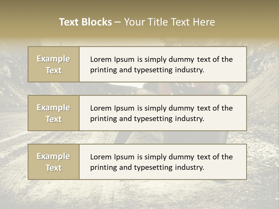 Girl With Suitcase PowerPoint Template