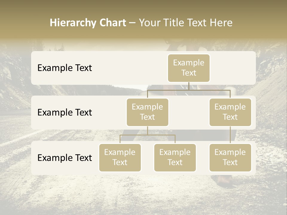 Girl With Suitcase PowerPoint Template