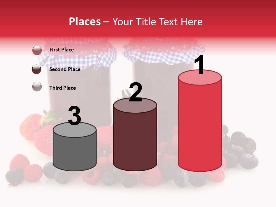 Berries Blue Jam PowerPoint Template