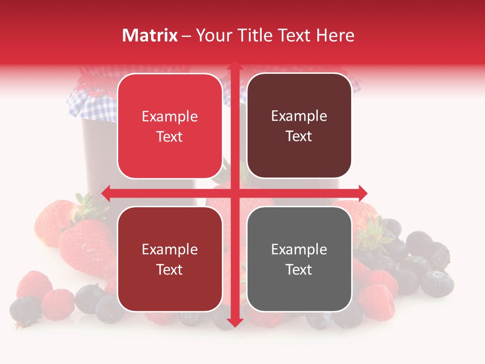 Berries Blue Jam PowerPoint Template