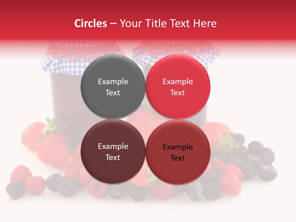 Berries Blue Jam PowerPoint Template