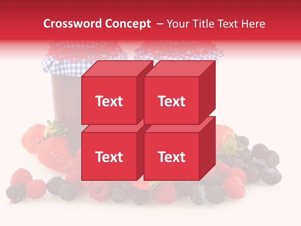 Berries Blue Jam PowerPoint Template